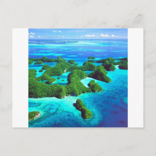 Tropical Island Republic Palau Postcard
