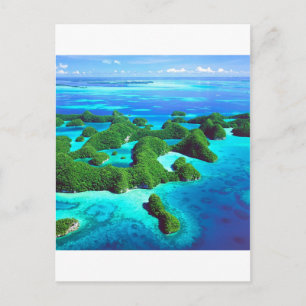 Tropical Island Republic Palau Postcard