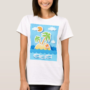 Tropical island, shirt