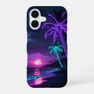 Tropical Island Sunset Landscape iPhone 16 Case