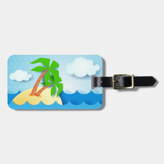 Tropical island, tag (Front Horizontal)