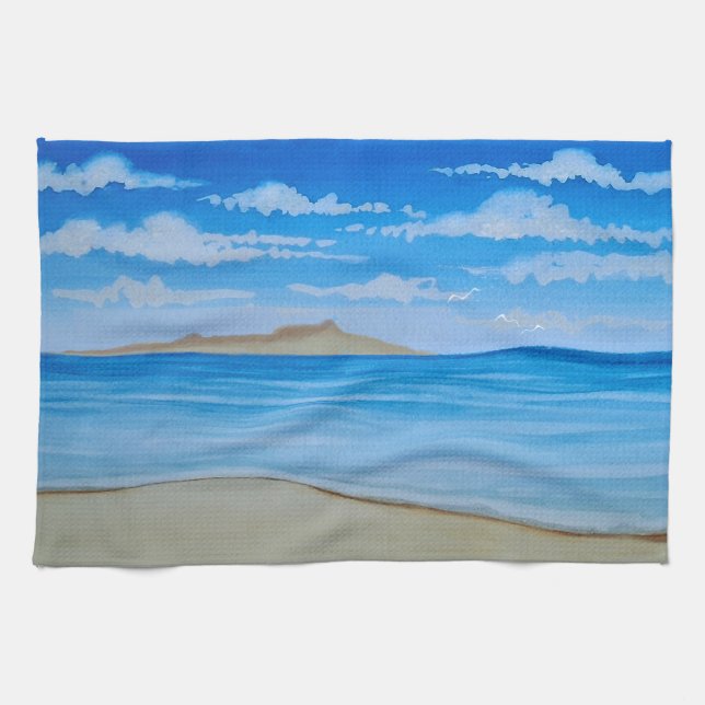 Tropical Island Tea Towel (Horizontal)