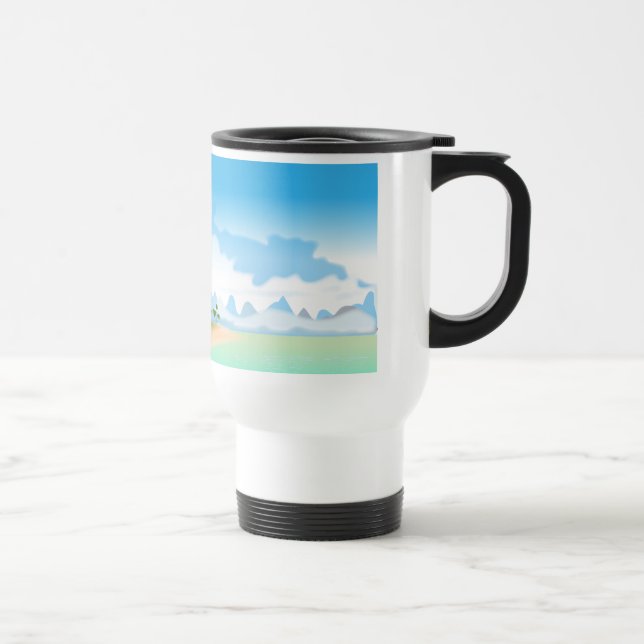 Tropical Island Travel Mug (Right)