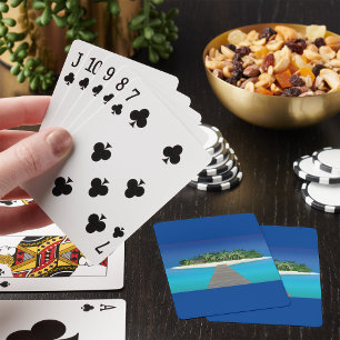 Tropical Island Vacation Playing Cards