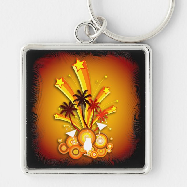 Tropical Islands 4 Keychain (Front)