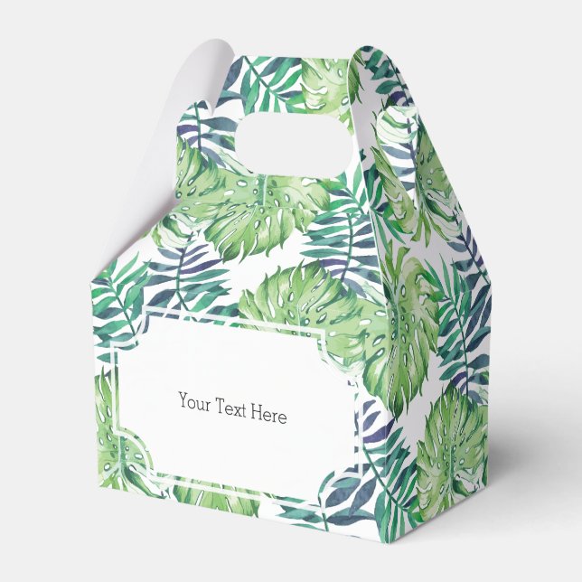 Tropical Islands Plants Monstera Deliciosa Favour Box (Front Side)