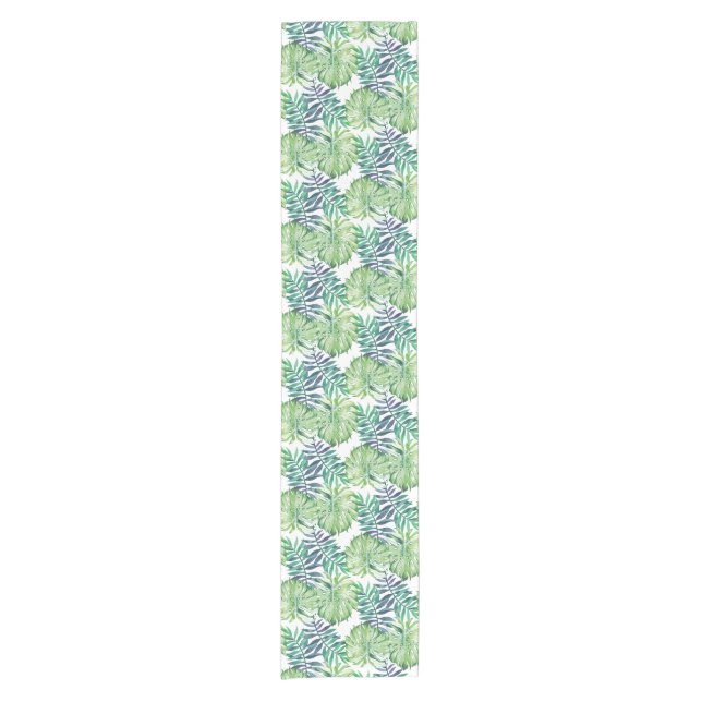 Tropical Islands Plants Monstera Deliciosa Short Table Runner (Front)