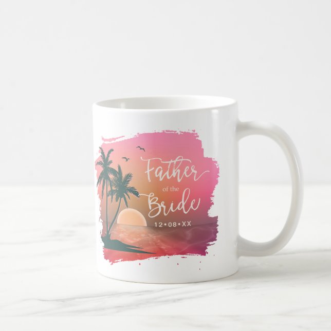 Tropical Isle Father of the Bride Pink ID581 Coffee Mug (Right)