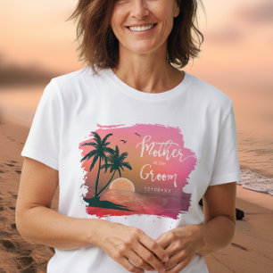 Tropical Isle Mother of the Groom Pink ID581 T-Shirt