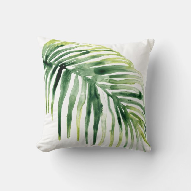 Tropical Jewel Leaf Cushion (Front)