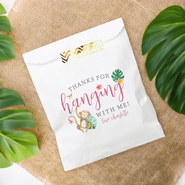 Tropical Jungle Animals Kids Birthday Party Favour Bags (Creator Uploaded)