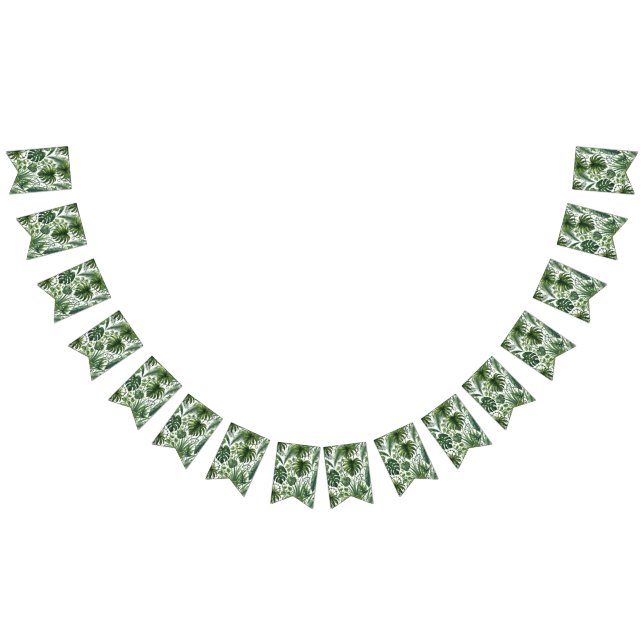 Tropical Jungle bunting banner (All)