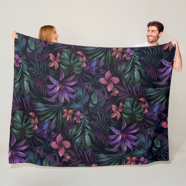 Tropical-Jungle Fleece Blanket (In Situ)