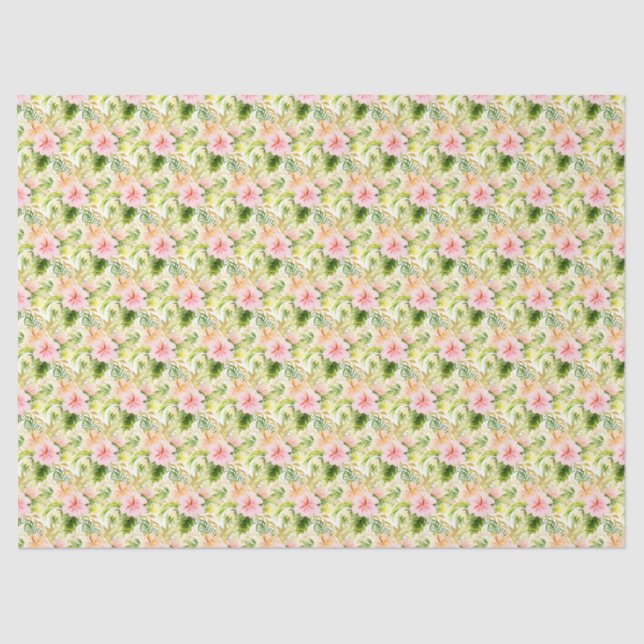 Tropical Jungle Floral Tissue Paper (Front)