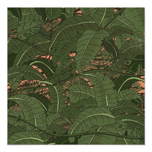Tropical Jungle Forest Poster (Front)
