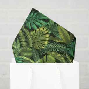 Tropical Jungle Green  Tissue Paper