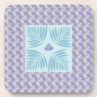 Tropical Jungle Leaf Pattern Coaster | Botanical