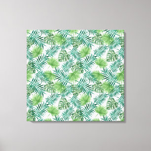 Tropical Jungle Leaves Canvas Print