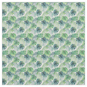 Tropical Jungle Leaves Design Fabric