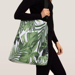 Tropical Jungle Leaves Pattern #12 Crossbody Bag