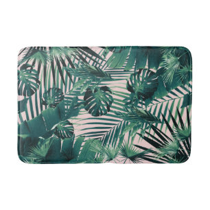 Tropical Jungle Leaves Siesta #2 #tropical Bath Mat