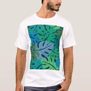 Tropical Jungle Palm Seamless Pattern T-Shirt
