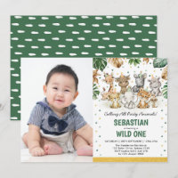Tropical Jungle Party Animals Wild One Birthday