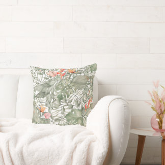 Tropical Jungle Pattern Cushion