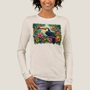 Tropical/Jungle Toucan bird Tri-Blend Shirt