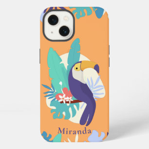 Tropical Jungle Toucan Illustration iPhone 13 Case