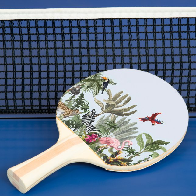 Tropical Jungle Wildlife Ping Pong Paddle (Insitu)