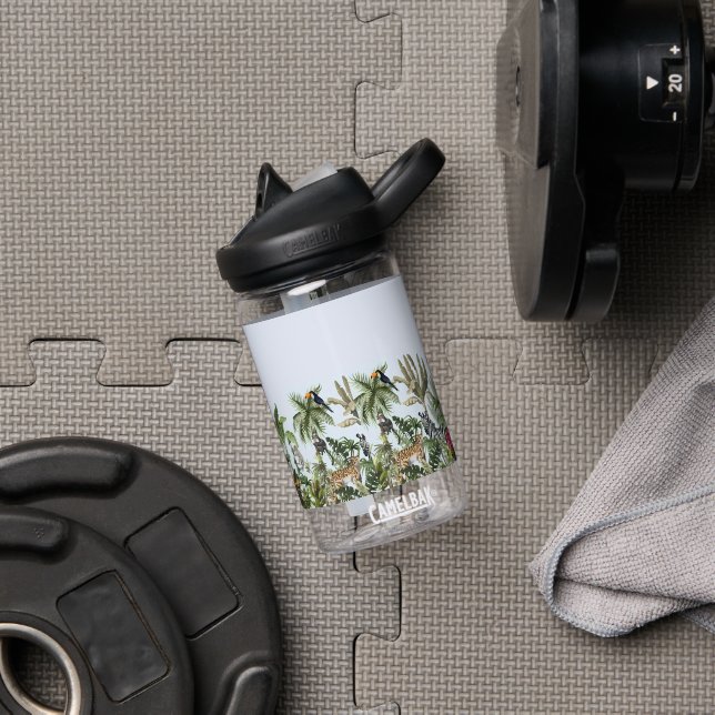 Tropical Jungle Wildlife Water Bottle (Gym)