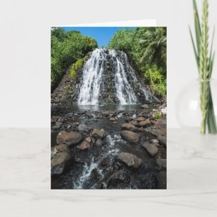 Tropical Kepirohi Waterfall Card