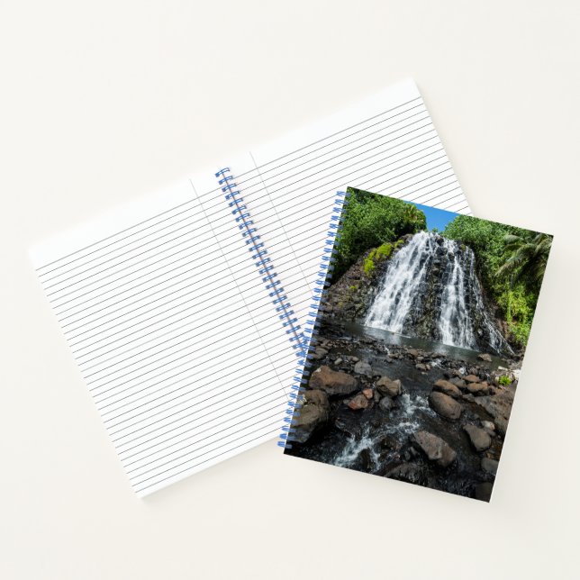 Tropical Kepirohi Waterfall Notebook (Inside)
