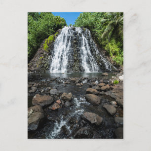 Tropical Kepirohi Waterfall Postcard