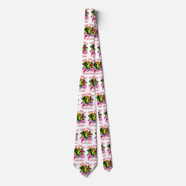 Tropical Key West Florida Keys Tie (Front)