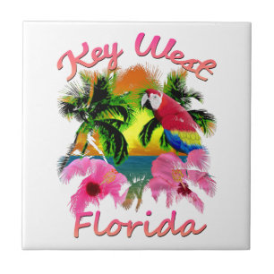 Tropical Key West Florida Keys Tile