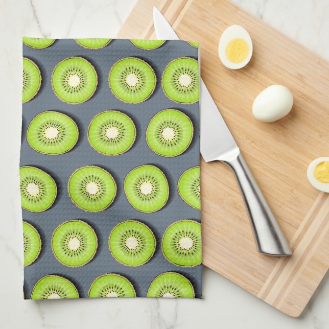 Tropical Kiwi Tea Towel (Quarter Fold)