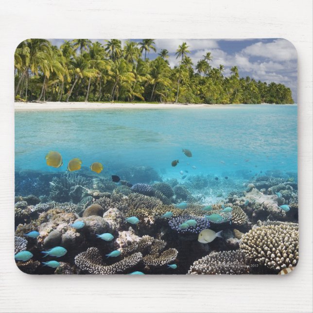 Tropical Lagoon in South Ari Atoll Mouse Pad (Front)