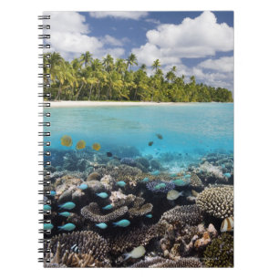 Tropical Lagoon South Ari Atoll Spiral Notebook