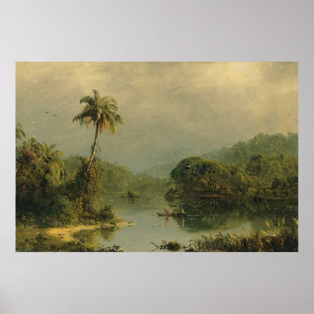 Tropical Landscape Frederic Edwin Church Poster (Front)