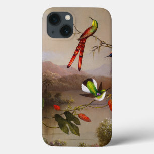 Tropical Landscape with Ten Hummingbirds Heade iPhone 13 Case