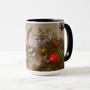 Tropical Landscape with Ten Hummingbirds Heade Mug