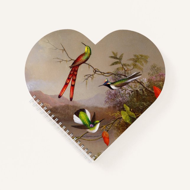 Tropical Landscape with Ten Hummingbirds Heade Notebook (Front)