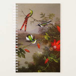 Tropical Landscape with Ten Hummingbirds Heade Planner