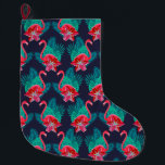 Tropical Large Christmas Stocking<br><div class="desc">Cute tropical pattern</div>