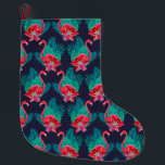 Tropical Large Christmas Stocking<br><div class="desc">Cute tropical pattern</div>