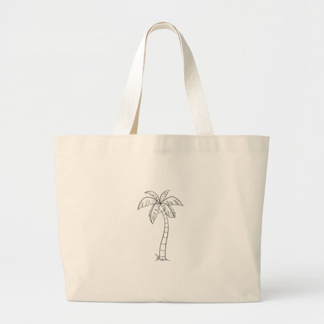 Tropical Large Tote Bag (Front)