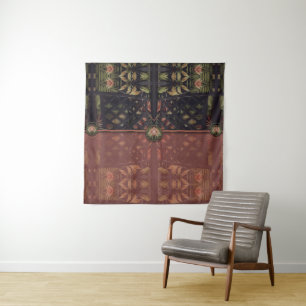 Tropical Latticework Clutch Tapestry