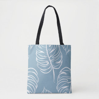 Tropical Leaf Abstract: Seamless Greenery. Tote Bag